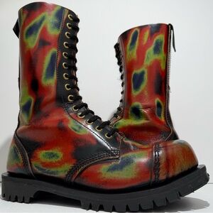 Vintage Getta Grip Dr. Martens MIE Thermal Rainbow Hot Spot Acid Boots UK 5
